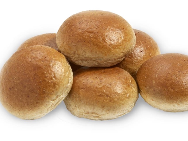 Bruin tarwe bolletje&nbsp;verpakt per 2 x 6 stuks