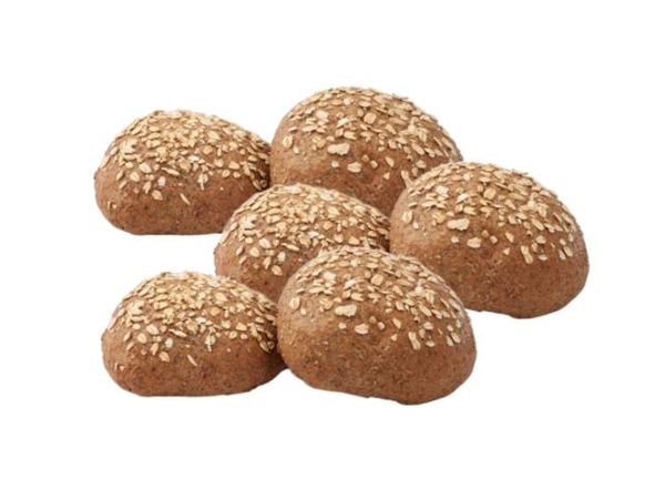 Volkoren bolletje&nbsp;verpakt per 6